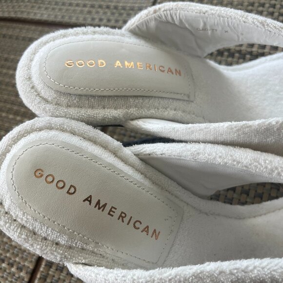 NWOT Good American Clear Wedge Sandals size 9 - Picture 6 of 8